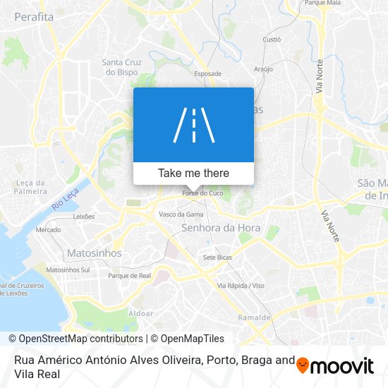 Rua Américo António Alves Oliveira mapa