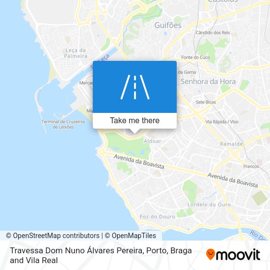 Travessa Dom Nuno Álvares Pereira mapa