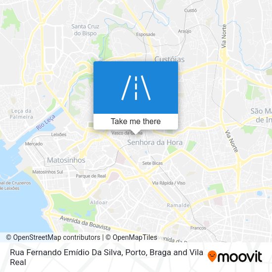 Rua Fernando Emídio Da Silva mapa