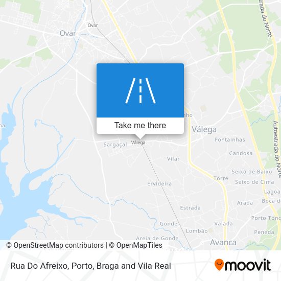 Rua Do Afreixo mapa