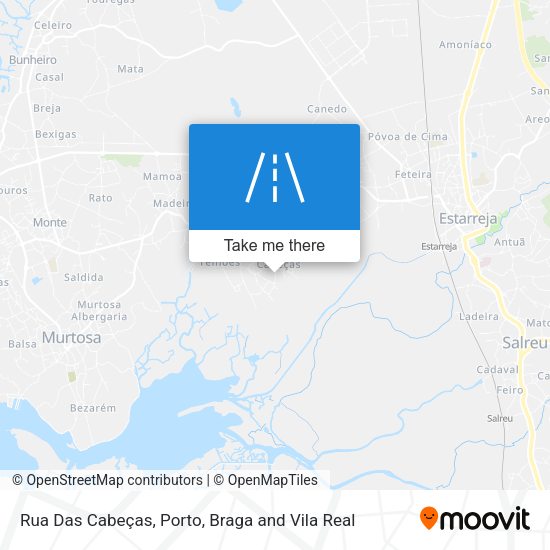 Rua Das Cabeças mapa