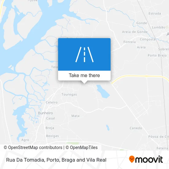 Rua Da Tomadia map