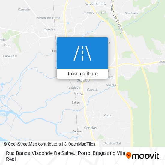 Rua Banda Visconde De Salreu map