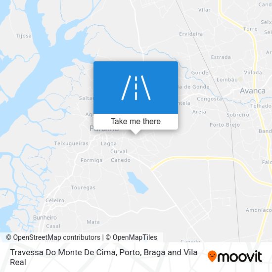 Travessa Do Monte De Cima mapa