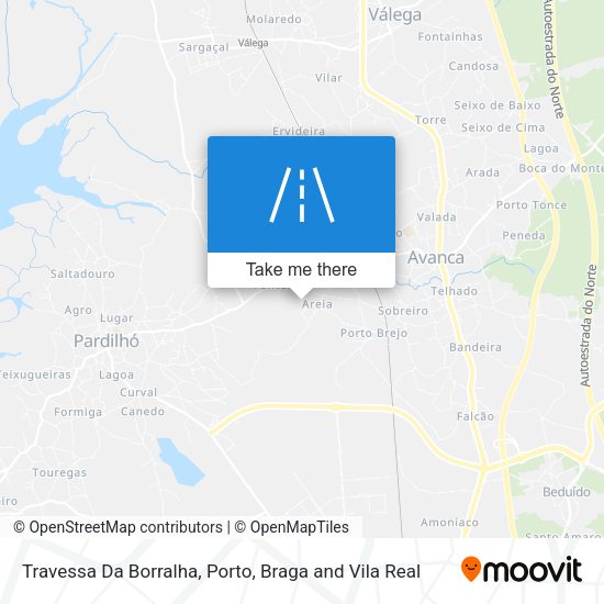 Travessa Da Borralha mapa