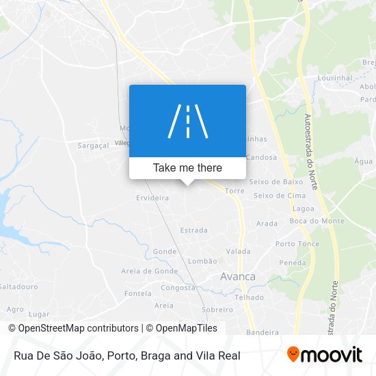 Rua De São João map