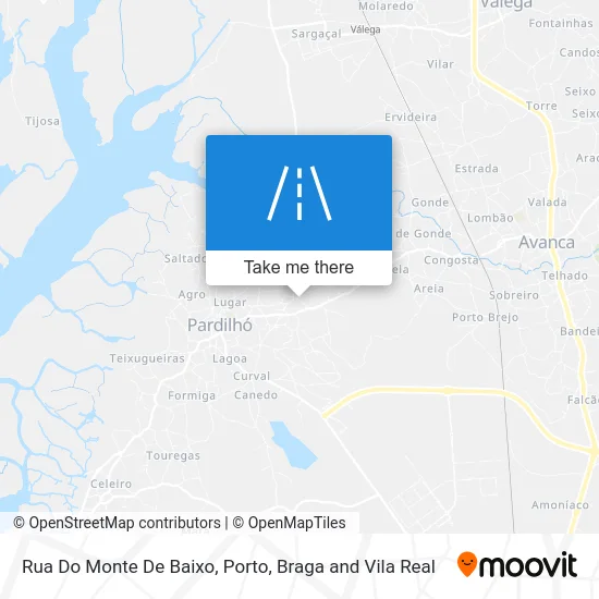 Rua Do Monte De Baixo map
