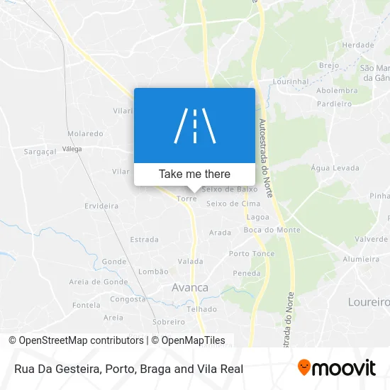 Rua Da Gesteira map