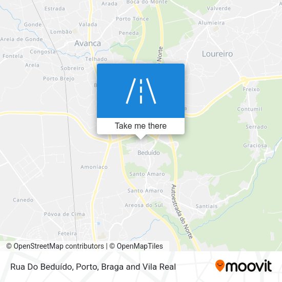 Rua Do Beduído mapa