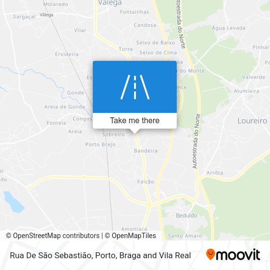Rua De São Sebastião mapa