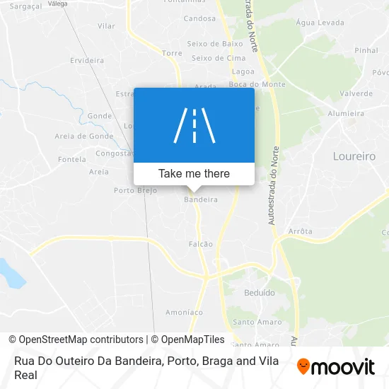 Rua Do Outeiro Da Bandeira map