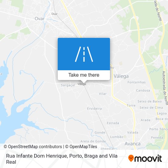 Rua Infante Dom Henrique mapa