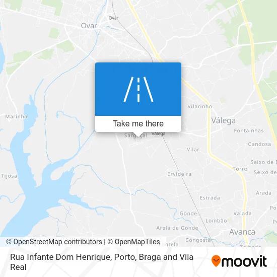 Rua Infante Dom Henrique map