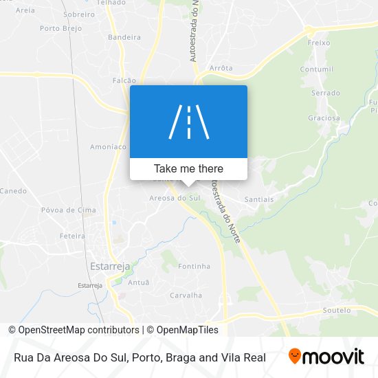 Rua Da Areosa Do Sul map