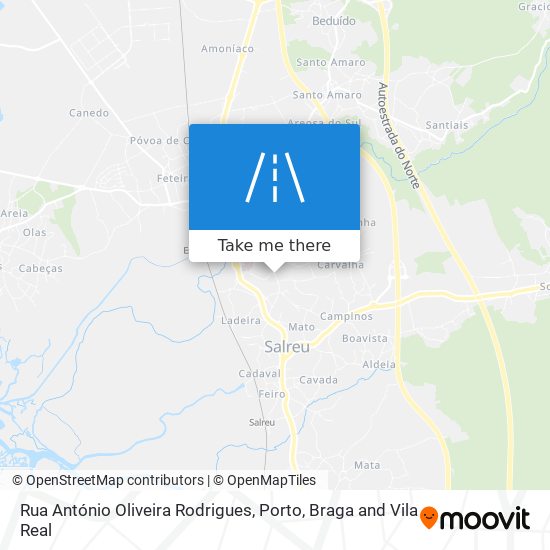 Rua António Oliveira Rodrigues map
