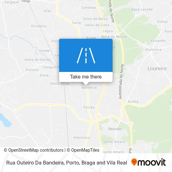Rua Outeiro Da Bandeira map
