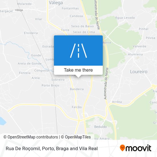 Rua De Roçomil mapa