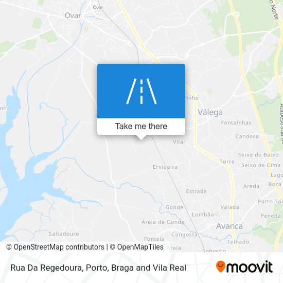 Rua Da Regedoura mapa