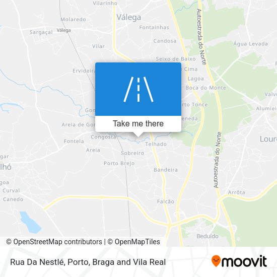 Rua Da Nestlé mapa