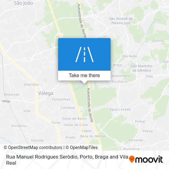 Rua Manuel Rodrigues Serôdio mapa