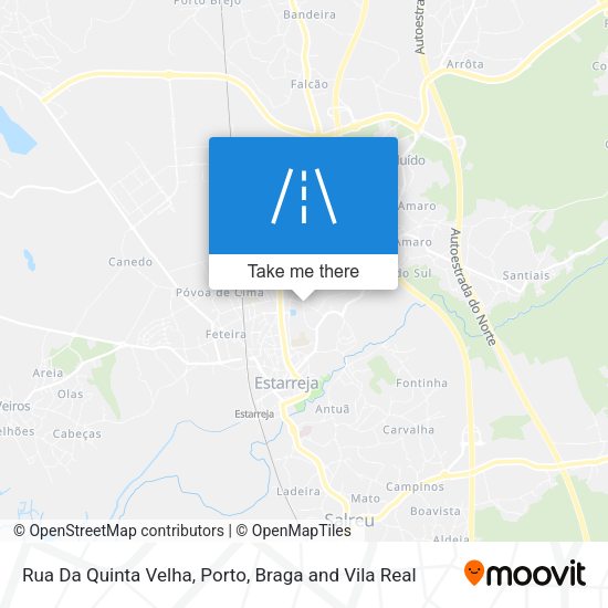 Rua Da Quinta Velha mapa