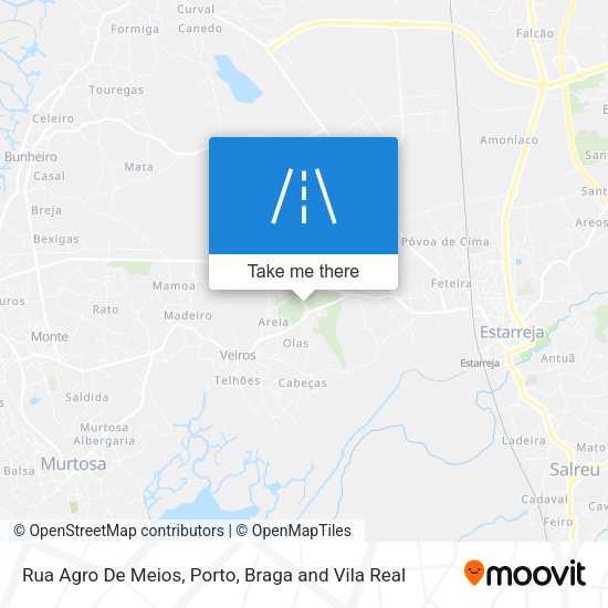 Rua Agro De Meios mapa