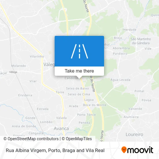 Rua Albina Virgem map