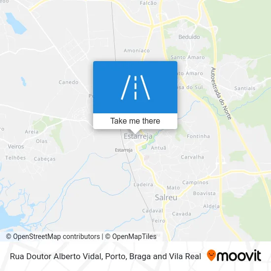 Rua Doutor Alberto Vidal map