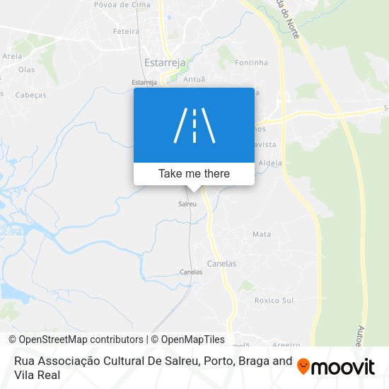 Rua Associação Cultural De Salreu map