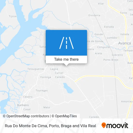 Rua Do Monte De Cima map