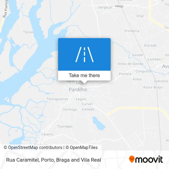 Rua Caramitel map