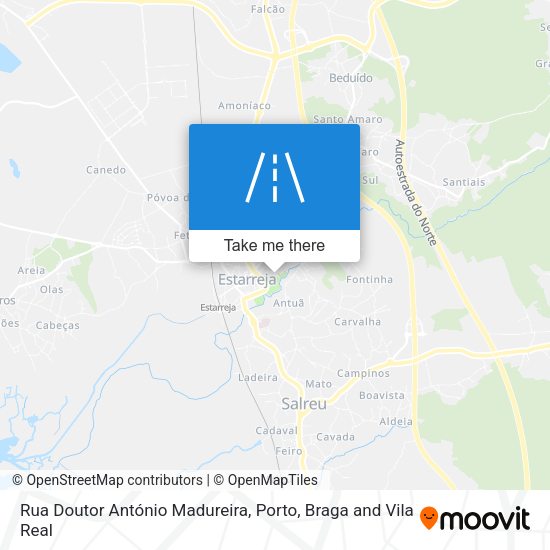 Rua Doutor António Madureira mapa