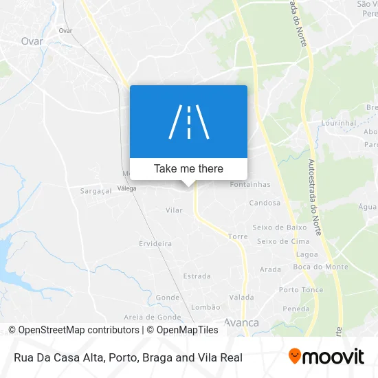 Rua Da Casa Alta map