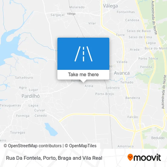Rua Da Fontela map