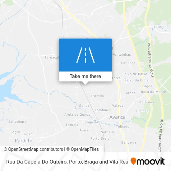 Rua Da Capela Do Outeiro map