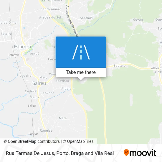 Rua Termas De Jesus map