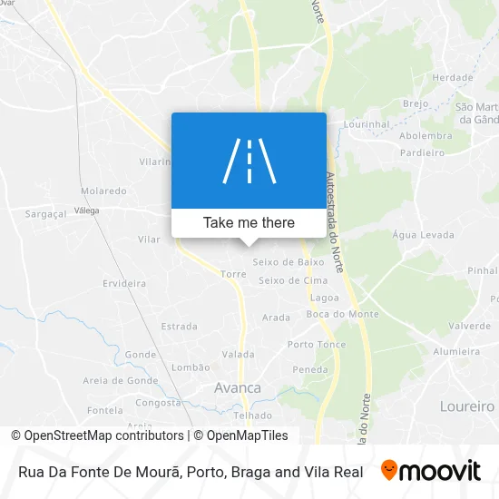 Rua Da Fonte De Mourã map