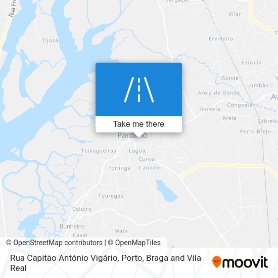 Rua Capitão António Vigário mapa