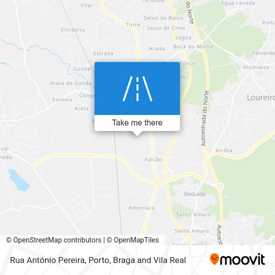 Rua António Pereira map