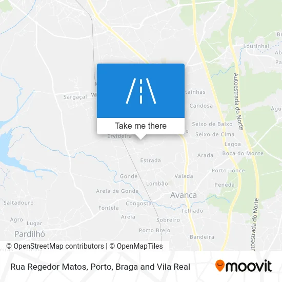 Rua Regedor Matos map