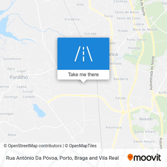 Rua António Da Póvoa mapa