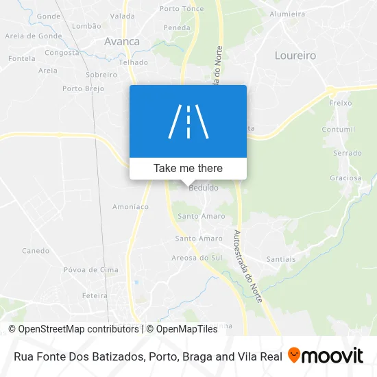 Rua Fonte Dos Batizados map