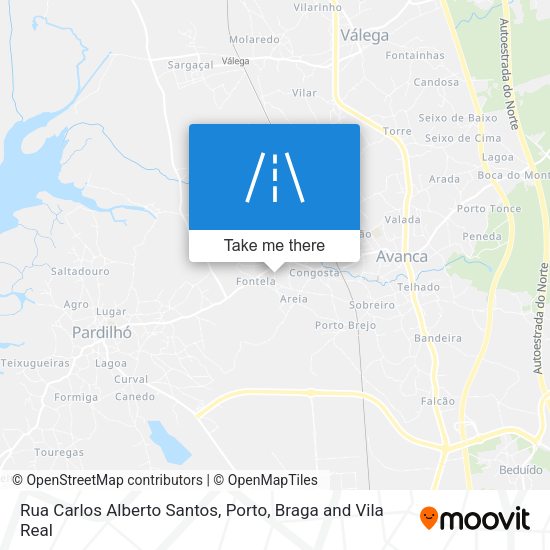 Rua Carlos Alberto Santos mapa