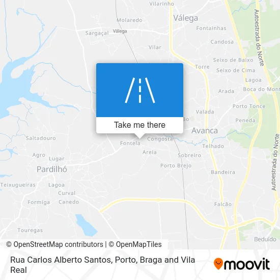 Rua Carlos Alberto Santos map