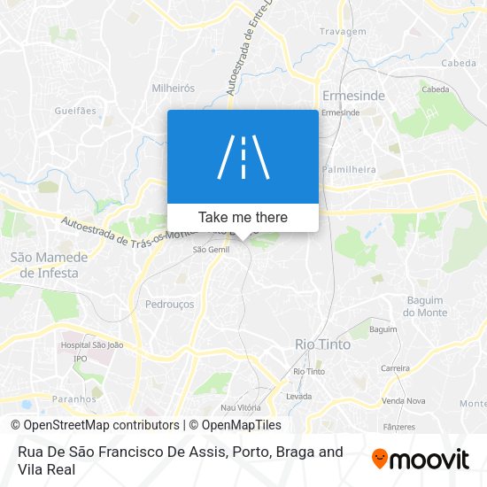Rua De São Francisco De Assis mapa