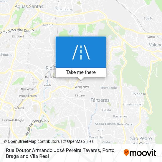 Rua Doutor Armando José Pereira Tavares mapa