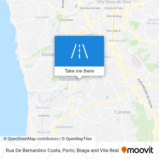 Rua De Bernardino Costa map