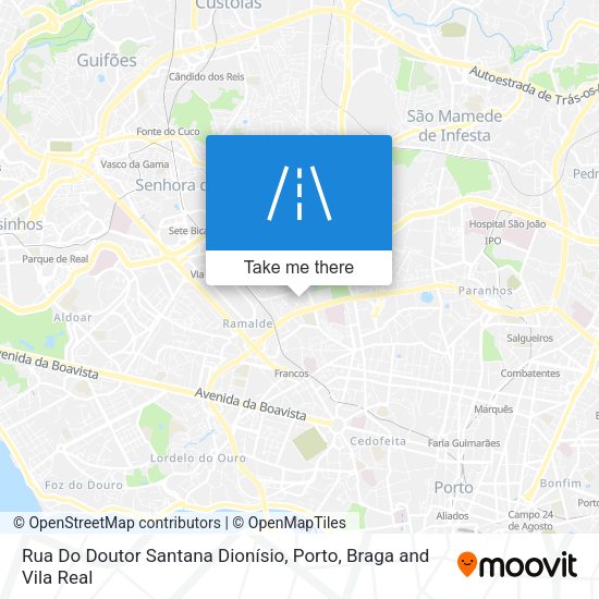 Rua Do Doutor Santana Dionísio map