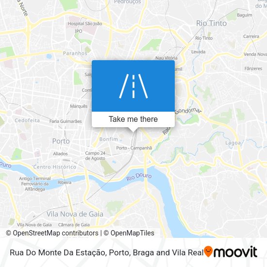 Rua Do Monte Da Estação mapa