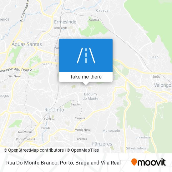 Rua Do Monte Branco mapa